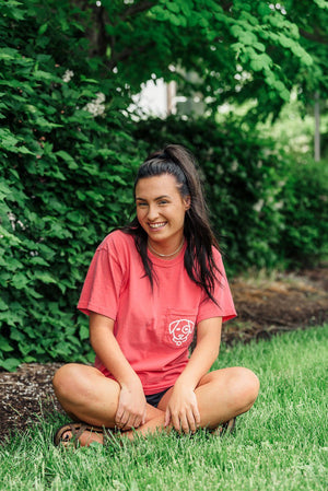 Pink Melon Short Sleeve Pocket Tee