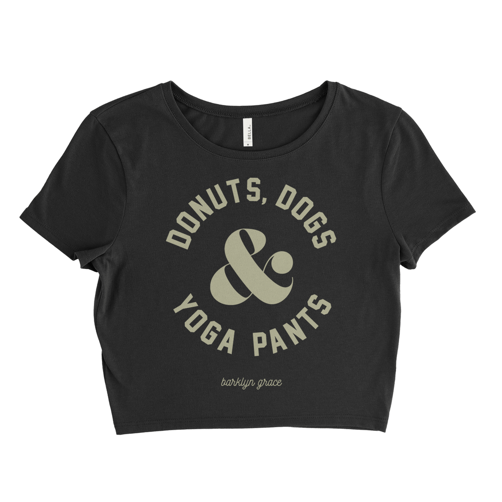 Donuts, Dogs & Yoga Pants - BLACK