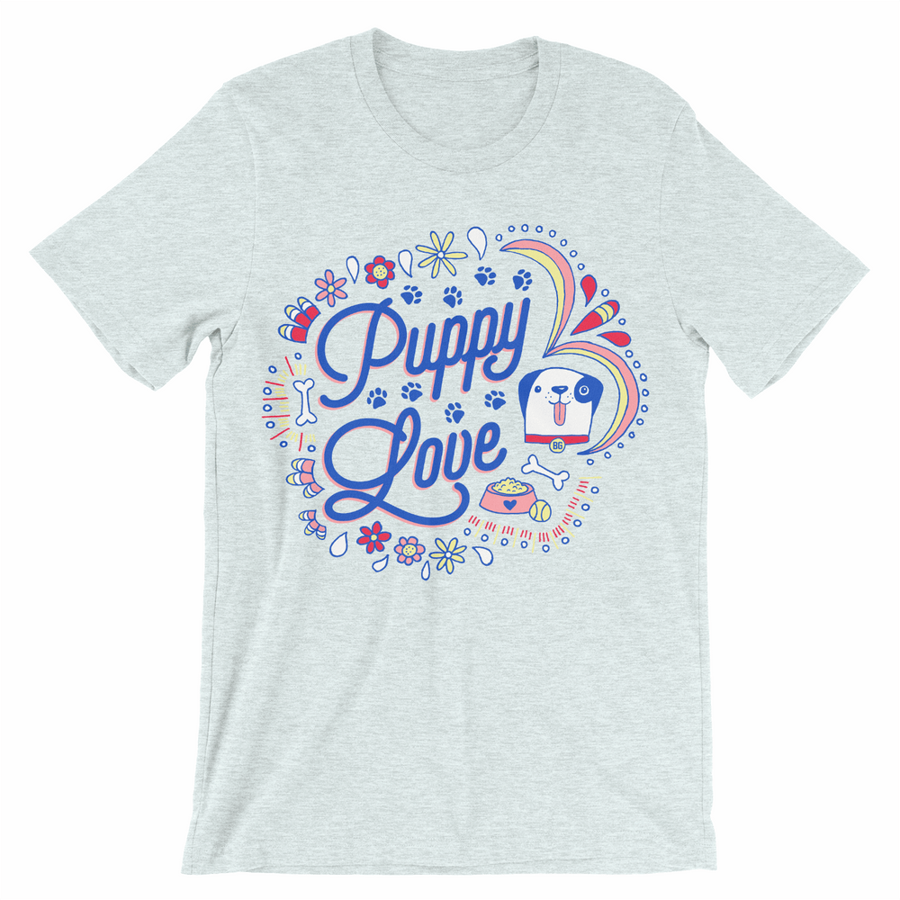 Puppy Love Graphic Tee - BABY BLUE