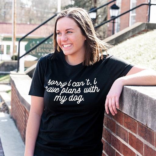 Black "Have Plans w/ My Dog" Tee
