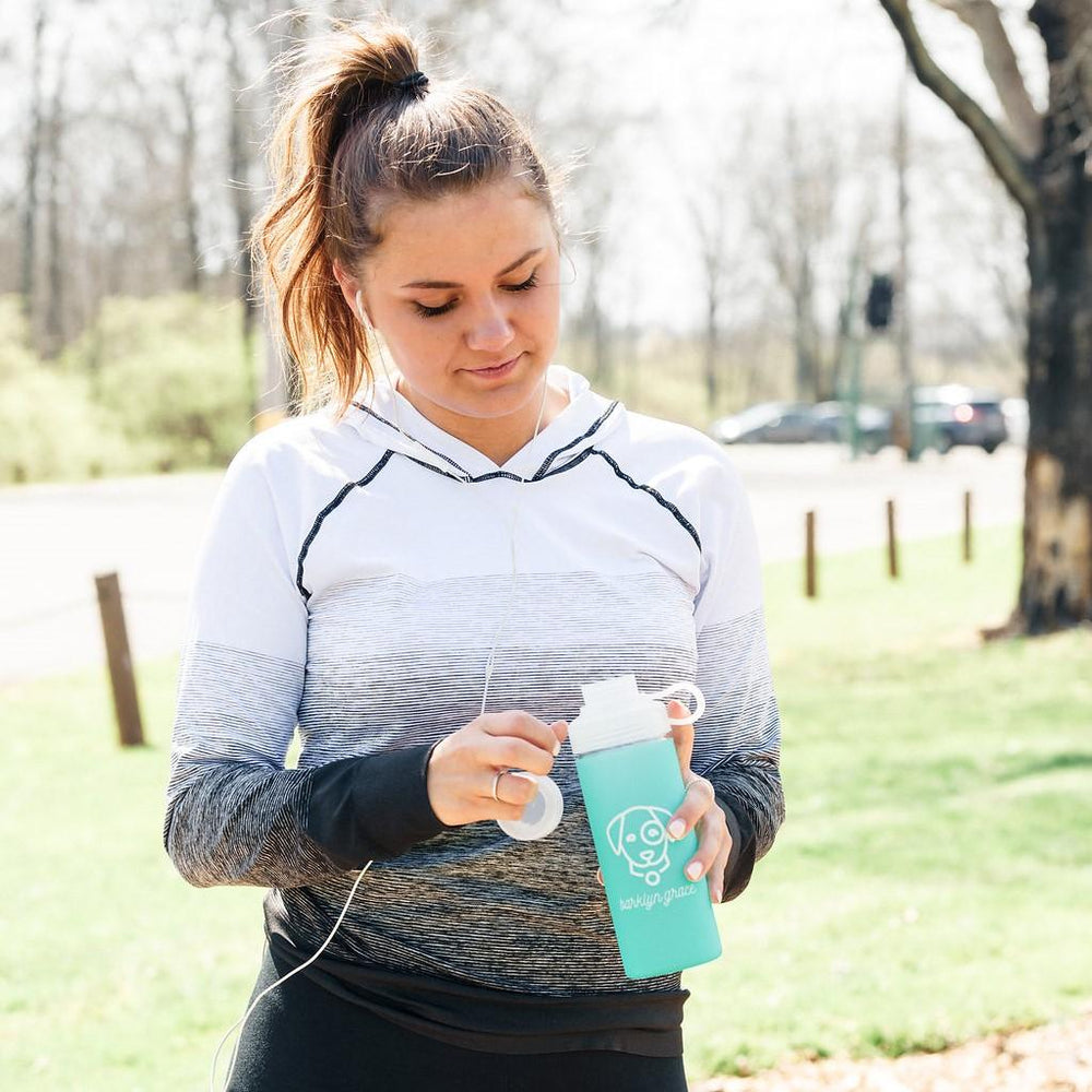 Seafoam Glass Barklyn Bottle