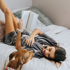Taupe Velour Sleep Set