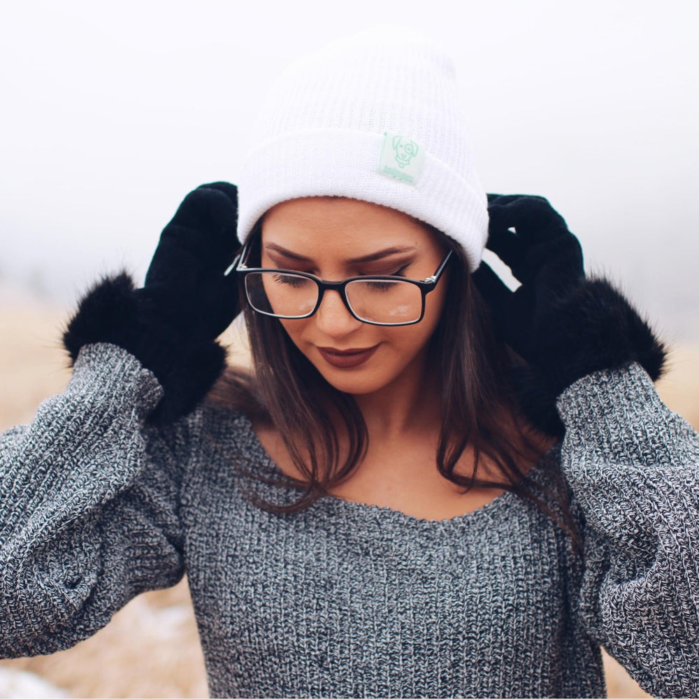 Clean White Beanie